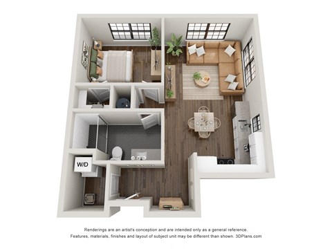 1C Floor Plan at Casa Marti, Florida, 33605